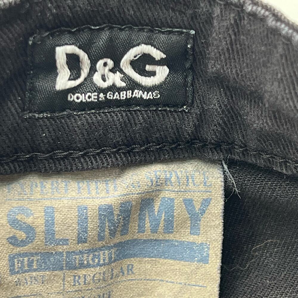 D&G Dolce & Gabbana Slimmy women’s black slim jeans pantd - Picture 7 of 10